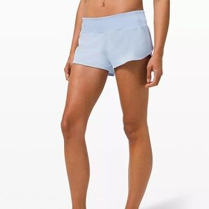 Lululemon Speed up short 2.5” in Blue Linen